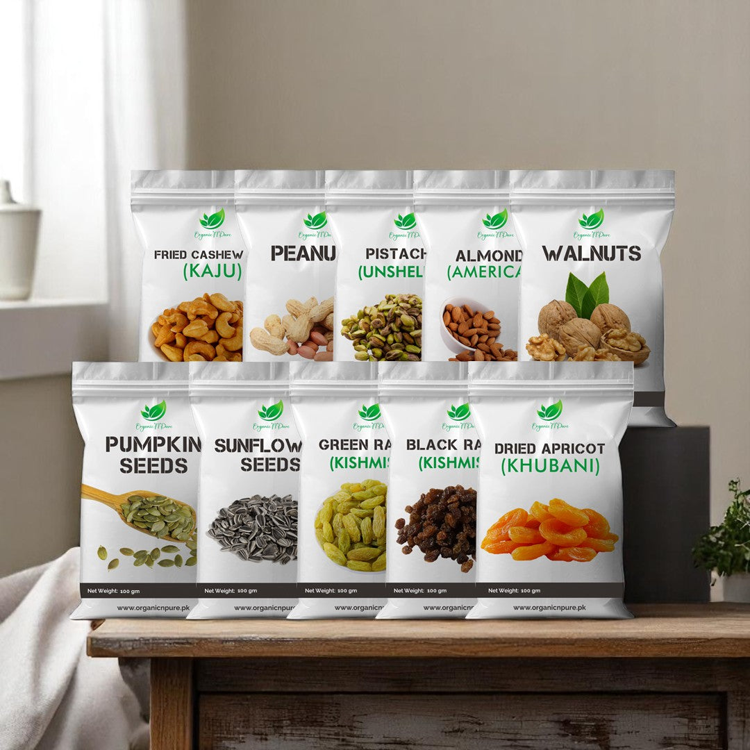 1KG Dry Fruits Bundle (100Grams Each)