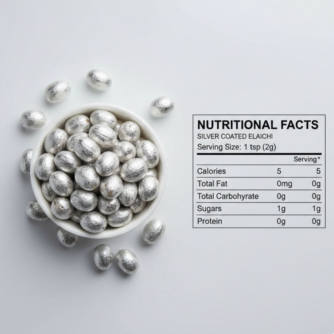 SILVER COATED ELAICHI (چاندی کی کوٹنگ والی ایلیچی)