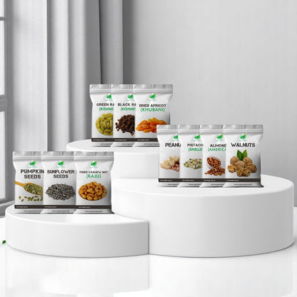 1KG Dry Fruits Bundle (100Grams Each)