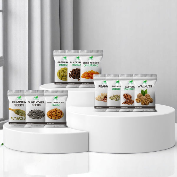 1KG Dry Fruits Bundle (100Grams Each)