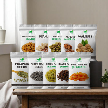 1KG Dry Fruits Bundle (100Grams Each)