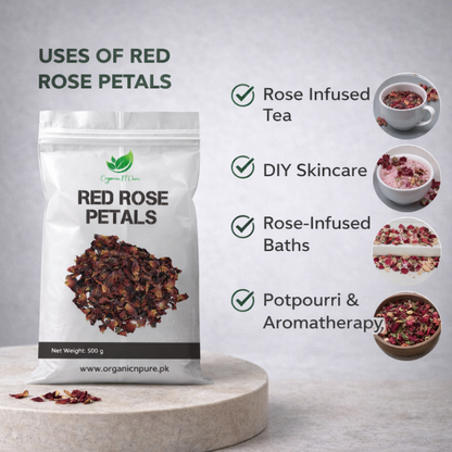 RED ROSE PETALS (سرخ گلاب کی پتیاں)