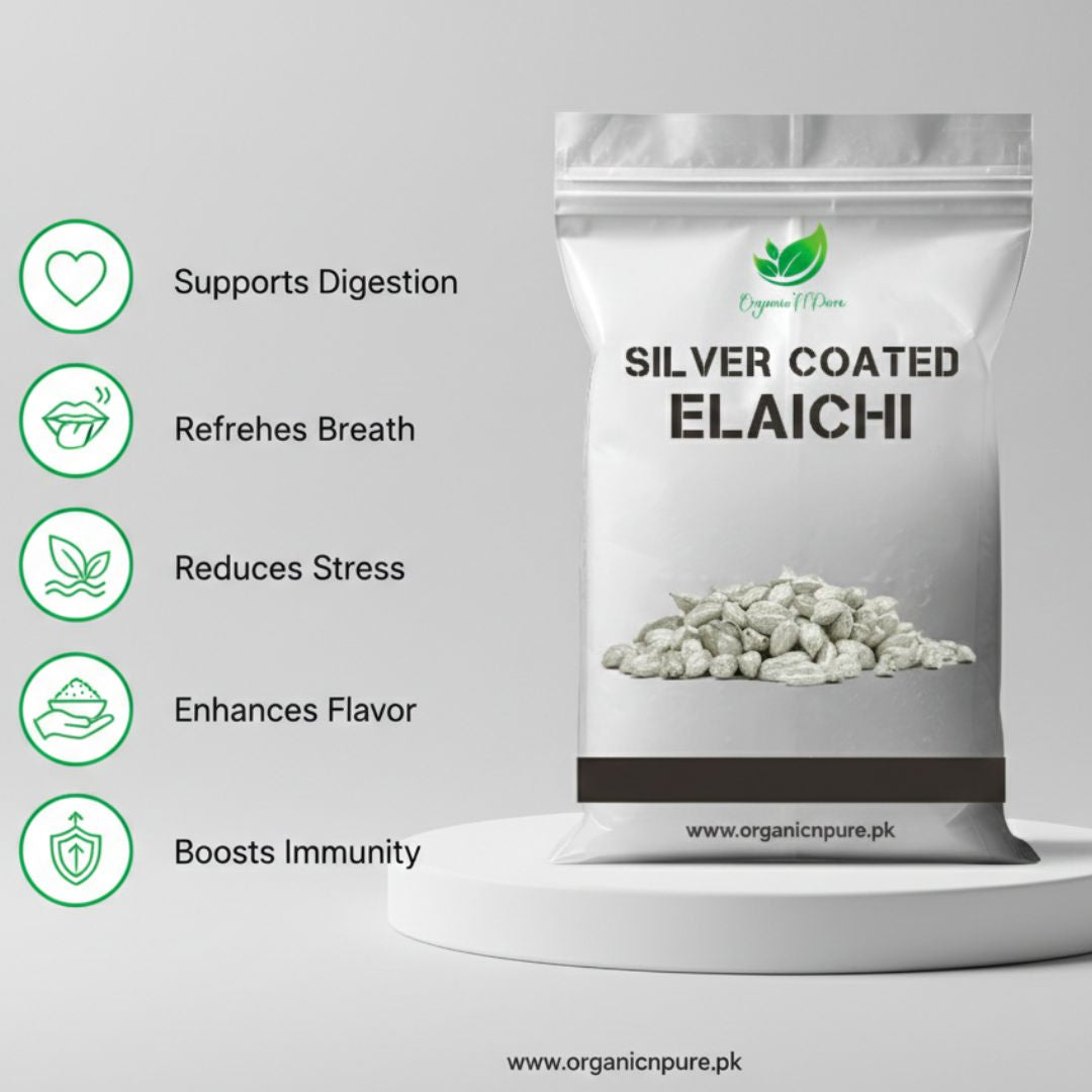 SILVER COATED ELAICHI (چاندی کی کوٹنگ والی ایلیچی)