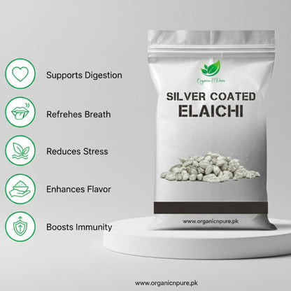 SILVER COATED ELAICHI (چاندی کی کوٹنگ والی ایلیچی)